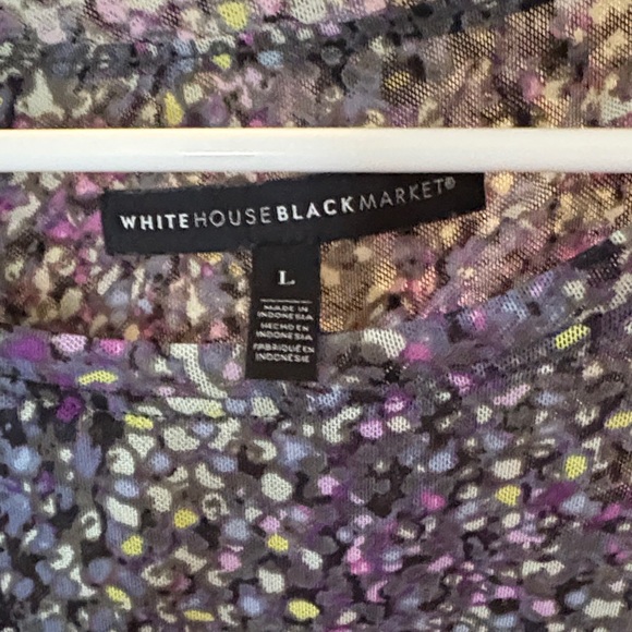 White House Black Market Multicolor Patterned Top - Picture 2 of 2